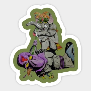 Jungle Attack Sticker